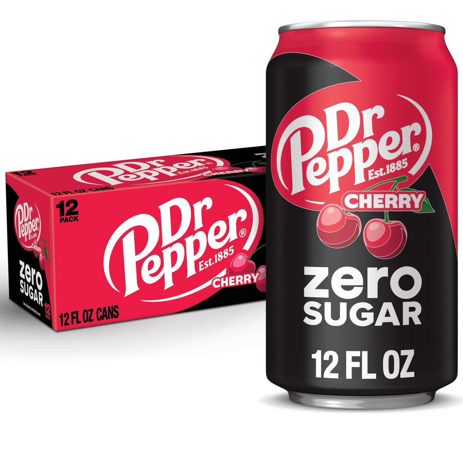 Dr Pepper Cherry Zero Sugar Soda - Simple Sip