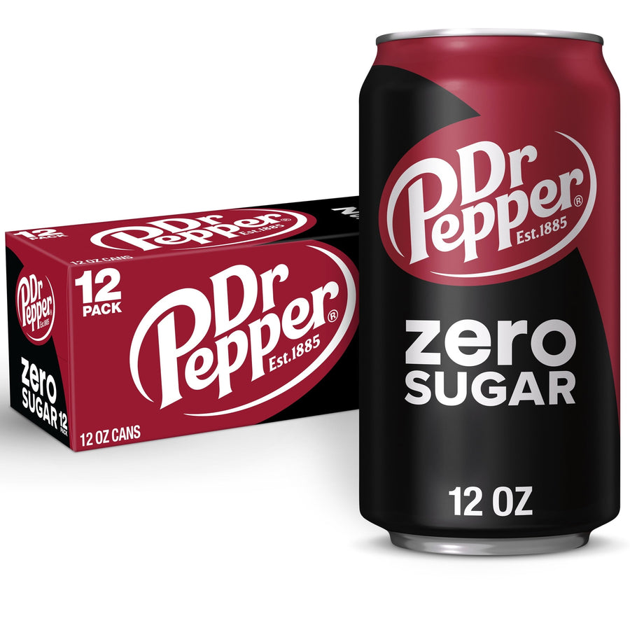 Dr Pepper Zero Sugar Soda - Clean Sip